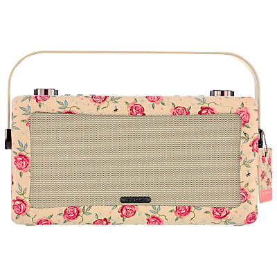 View Quest Hepburn DAB/FM Bluetooth Digital Radio, Emma Bridgewater Design Rose & Bee